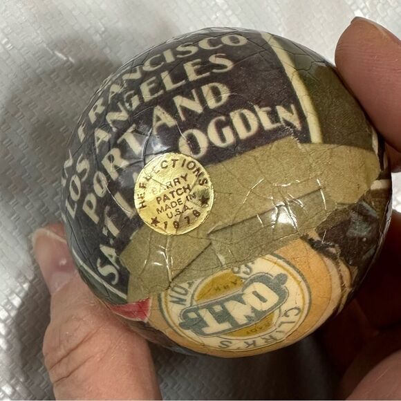 Vintage Barry Patch Reflections 1978 Holiday Ornament Steam Train Cotton themed - Picture 4 of 7